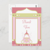 甘いキャリッジ王女パーティー感謝していあなたはがき ポストカード (正面/裏面)