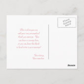 甘いキャリッジ王女パーティー感謝していあなたはがき ポストカード (裏面)