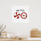 甘いキャンディおもしろいプリンになるミント ポスター (キッチン)