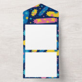 甘いキャンディー。 オールインワン招待状 (内側)