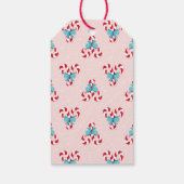 甘いキャンディ缶と弓クリスマス ギフトタグ (裏面)