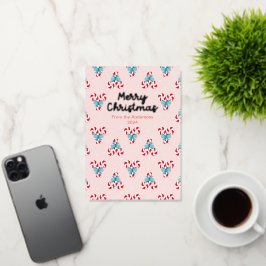 甘いキャンディ缶と弓クリスマス 箔シーズンカード