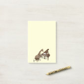 甘いキリンはピアノが大好遊き ポストイット (デスク上)