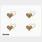 甘いクッキーの愛 楕円形シール (シート)