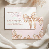 甘いクッキーの本ベビーベビーシャワー エンクロージャーカード