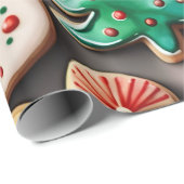 甘いクリスマスと新年の砂糖クッキー ラッピングペーパー (ロールコーナー)