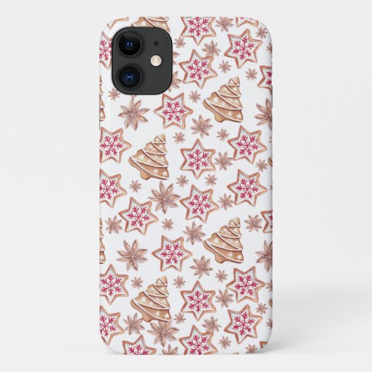 甘いクリスマスのクッキーのパターン Case-Mate iPhoneケース (裏面)