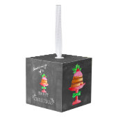 甘いクリスマスの夢を見ながら キューブオーナメント (裏面アングル)