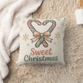 甘いクリスマスの温かみのあるホリデー装飾 クッション (ブランケット)