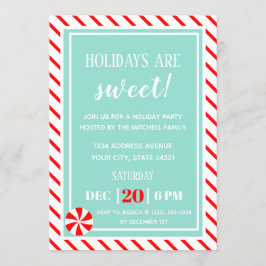 甘いクリスマス |ペパーミントクリスマスパーティー 招待状