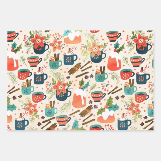 甘いクリスマス ラッピングペーパーシート (正面)