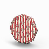 甘いクリスマス、赤い白ストライプ色 フォトブロック (右)