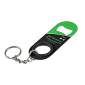 甘いグリーンビーンプロモーションビジネスキーチェーン キーホルダー栓抜き (正面アングル)