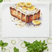 甘いケーキのデザイン キッチンタオル (折り畳み)