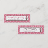 甘いケーキの細い名刺 スキニー名刺 (正面/裏面)