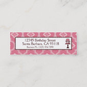 甘いケーキの細い名刺 スキニー名刺 (裏面)