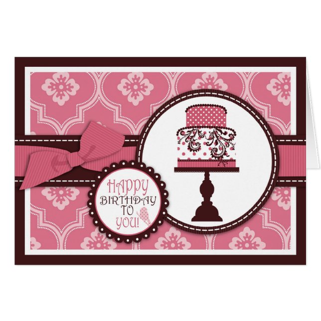 甘いケーキカード (正面横)