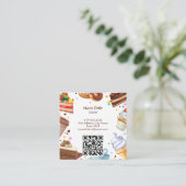 甘いケーキ事業 | ケーキカラフル屋 スクエア名刺 (スタンド正面)