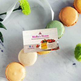 甘いケーキ事業 | ピンクエレガントの名刺 名刺