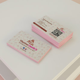 甘いケーキ事業 | ピンクエレガント 名刺
