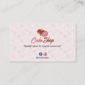 甘いケーキ事業 | 安エレガント菓子 名刺 (裏面)