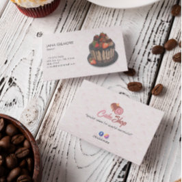 甘いケーキ事業 | 安エレガント菓子 名刺