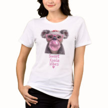 甘いコアラのビジュアルTシャツ