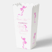 甘いコケットピンクボウタイベビーエレガントシャワーFa フェイバーボックス (裏面)