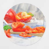 甘いコショウがまだ生きている ラベル (デザイン2)