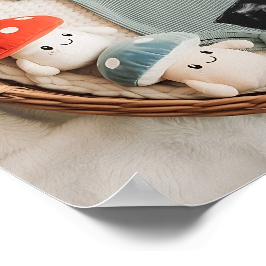 甘いコテージカゴ妊娠の発表 ポスター (角)