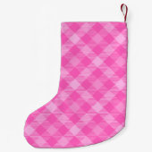 甘いコテージピンクと紫 スモールクリスマスストッキング (裏面)