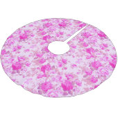 甘いコテージ紫とピンクのクリスマス ブラッシュドポリエステルツリースカート (アングル)