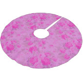 甘いコテージ紫とピンクのクリスマス ブラッシュドポリエステルツリースカート (アングル)