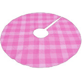 甘いコテージ紫とピンクのクリスマス ブラッシュドポリエステルツリースカート (アングル)