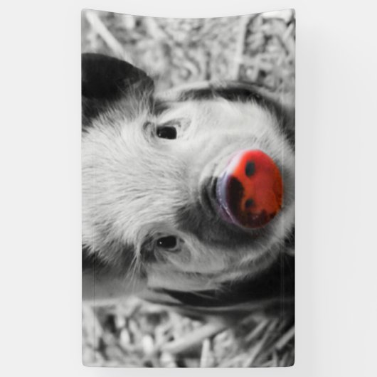 甘いコブタ 横断幕 (縦)