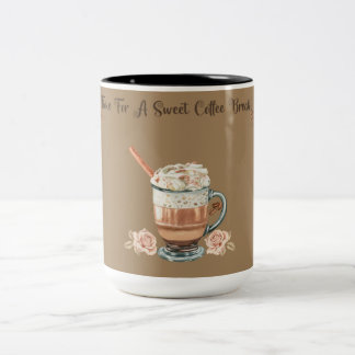 甘いコーヒーブレイクの時間です ツートン コーヒーマグ ツートーンマグカップ