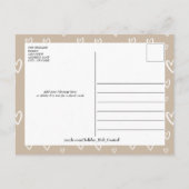 甘いコーヒー色の写真とメッセージ シーズンポストカード (裏面)