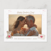 甘いコーヒー色の写真とメッセージ シーズンポストカード (正面)