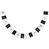 甘いゴシック風の花の入れ墨ベビーシャワー バンティングフラッグ (全)