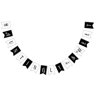 甘いゴシック風の花の入れ墨ベビーシャワー バンティングフラッグ