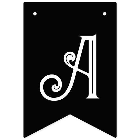 甘いゴシック風の花の入れ墨ベビーシャワー バンティングフラッグ (第2の旗)