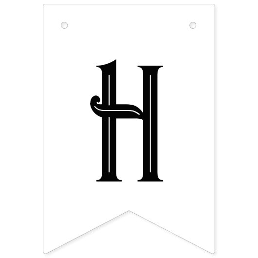 甘いゴシック風の花の入れ墨ベビーシャワー バンティングフラッグ (第1の旗)