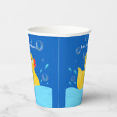 甘いゴムダッキー(アヒルちゃん)泡ベビーシャワー 紙コップ (右)