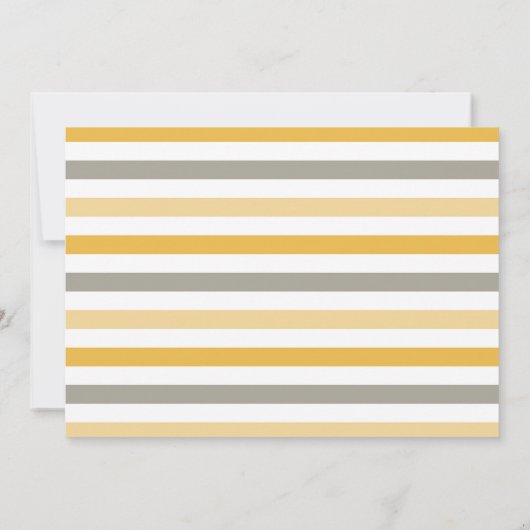 甘いサファリの動物の赤ストライプのちゃんシャワー 招待状 (裏面)