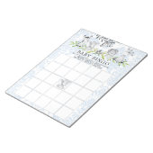 甘いサファリ動物の少年の赤ちゃんシャワービンゴゲーム ノートパッド (アングル)