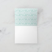 甘いサファリ動物の赤ちゃんシャワーありがとう サンキューカード (内部)