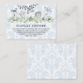 甘いサファリ動物の赤ちゃんシャワーギフトディスプレイ エンクロージャーカード (正面/裏面)