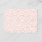 甘いサファリ動物の赤ちゃんシャワーギフトディスプレイ エンクロージャーカード (裏面)