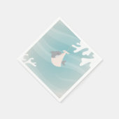 甘いサメの赤ちゃんシャワー スタンダードカクテルナプキン (角)