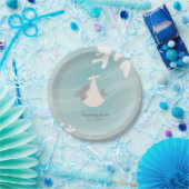 甘いサメの赤ちゃんシャワー ペーパープレート (パーティー)